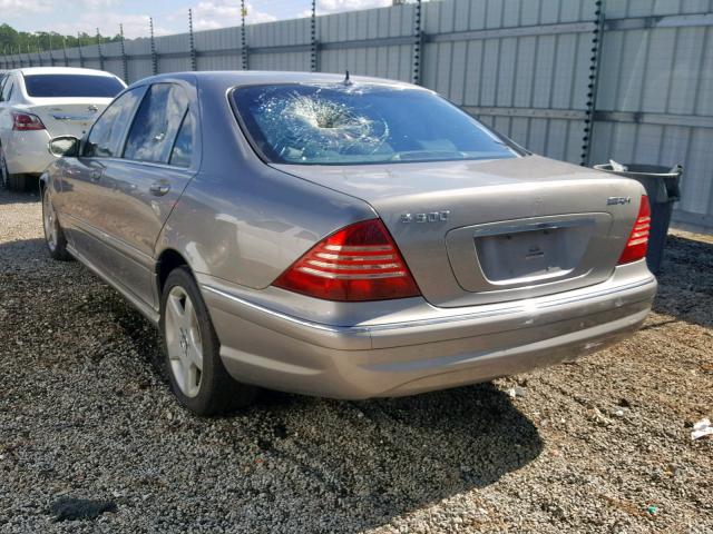 WDBNG75J43A348408 - 2003 MERCEDES-BENZ S 500 SILVER photo 3