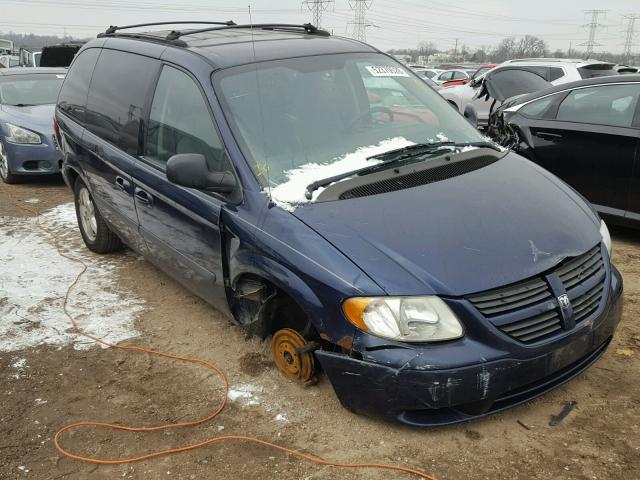 1D4GP45R96B527933 - 2006 DODGE CARAVAN SX BLUE photo 1