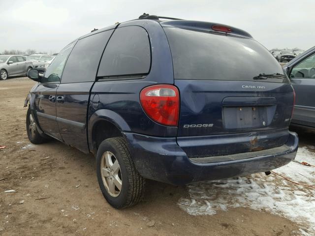 1D4GP45R96B527933 - 2006 DODGE CARAVAN SX BLUE photo 3