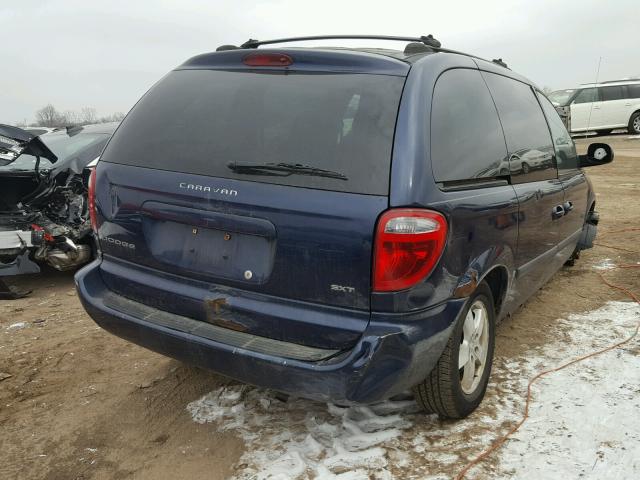 1D4GP45R96B527933 - 2006 DODGE CARAVAN SX BLUE photo 4