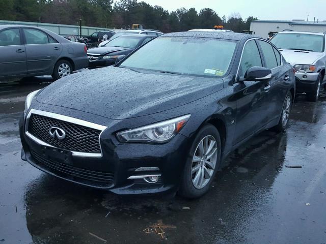 JN1BV7AR4EM695781 - 2014 INFINITI Q50 BASE BLACK photo 2