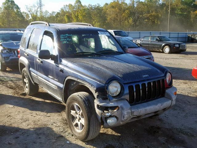 1J4GL48K33W660810 - 2003 JEEP LIBERTY SP BLUE photo 1