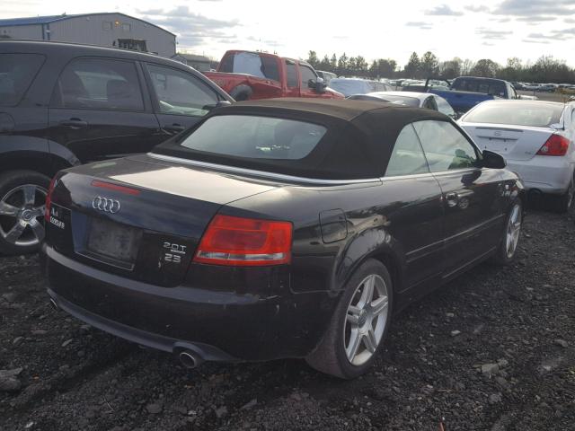 WAUDF48H87K017819 - 2007 AUDI A4 2.0T CA BLACK photo 4