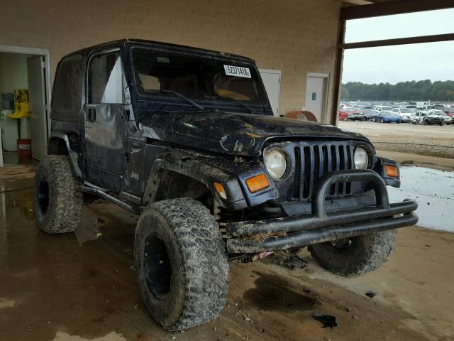 1J4FA49S2YP761791 - 2000 JEEP WRANGLER / BLUE photo 1