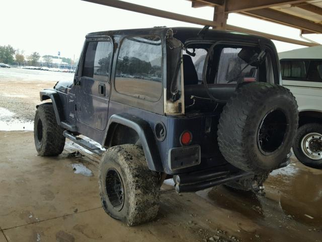 1J4FA49S2YP761791 - 2000 JEEP WRANGLER / BLUE photo 3