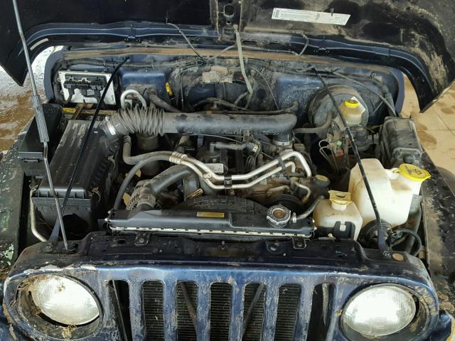 1J4FA49S2YP761791 - 2000 JEEP WRANGLER / BLUE photo 7