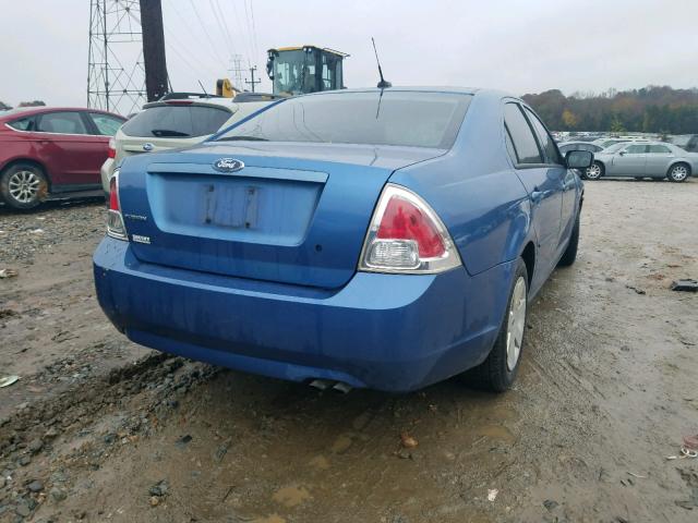 3FAHP06Z59R216384 - 2009 FORD FUSION S BLUE photo 4