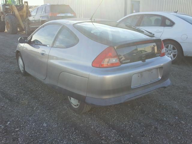 JHMZE147X2T000271 - 2002 HONDA INSIGHT SILVER photo 3