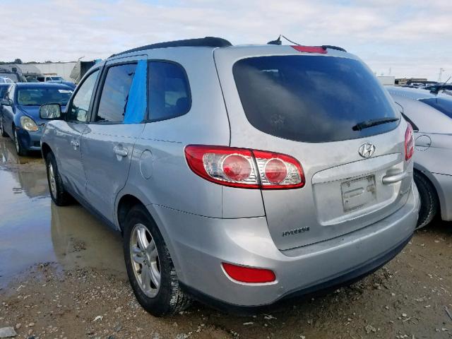 5NMSG3AB4AH352389 - 2010 HYUNDAI SANTA FE G SILVER photo 3