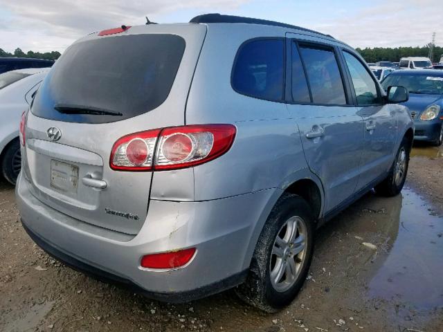 5NMSG3AB4AH352389 - 2010 HYUNDAI SANTA FE G SILVER photo 4