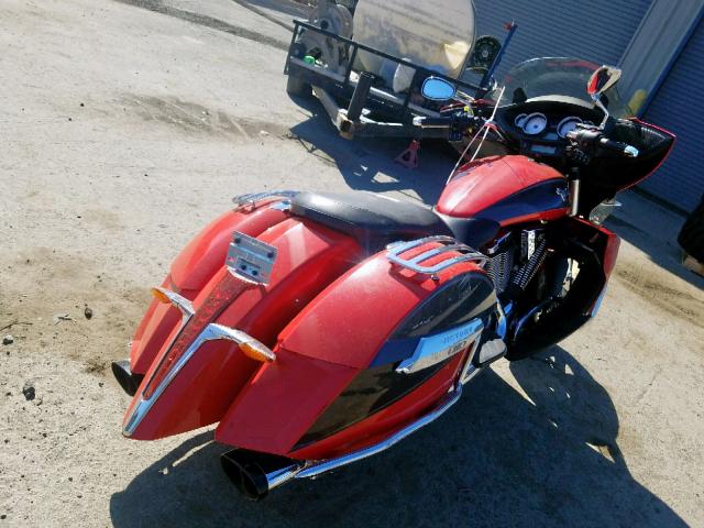 5VPTW36N3F3039349 - 2015 VICTORY MOTORCYCLES CROSS COUN RED photo 4