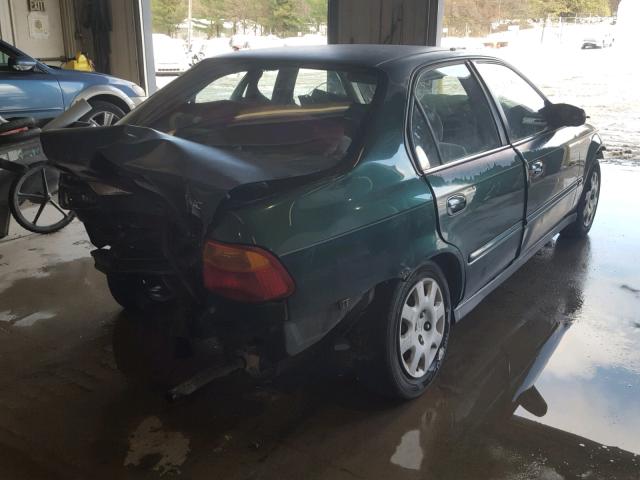 2HGEJ6613YH501592 - 2000 HONDA CIVIC BASE GREEN photo 4