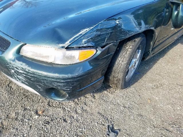 1G2WP12K5YF218300 - 2000 PONTIAC GRAND PRIX Կանաչ լուսանկար 10