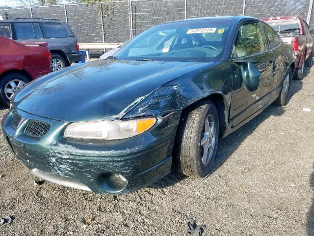 1G2WP12K5YF218300 - 2000 PONTIAC GRAND PRIX Կանաչ լուսանկար 2