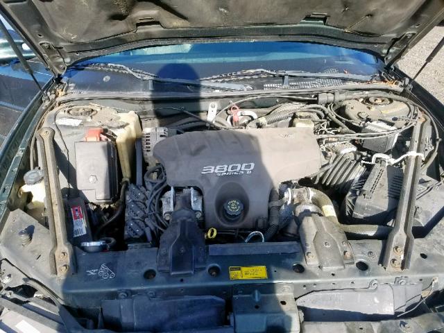 1G2WP12K5YF218300 - 2000 PONTIAC GRAND PRIX Կանաչ լուսանկար 7