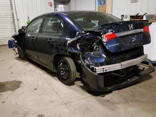 19XFA1F69BE031220 - 2011 HONDA CIVIC LX-S ლურჯი ფოტო 3