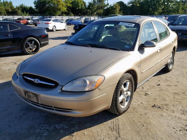 1FAFP55S7YA158635 - 2000 FORD TAURUS SES GOLD photo 2