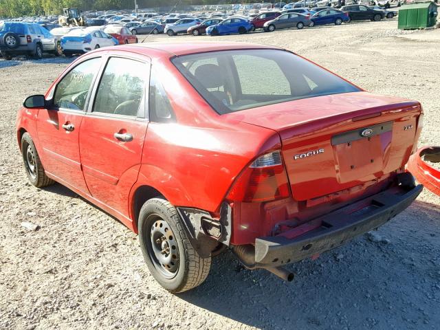 1FAFP34N46W129965 - 2006 FORD FOCUS ZX4 RED photo 3