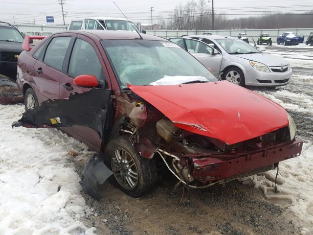 1FAHP34N36W149116 - 2006 FORD FOCUS ZX4 MAROON photo 1