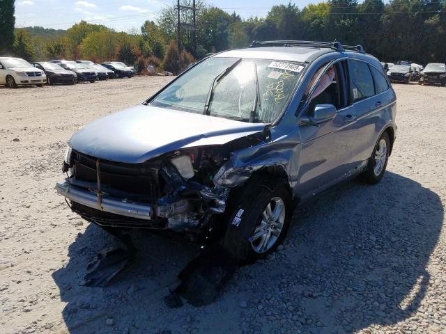 JHLRE4H75BC033999 - 2011 HONDA CR-V EXL SILVER photo 2