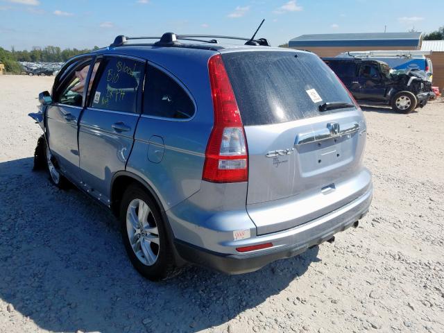 JHLRE4H75BC033999 - 2011 HONDA CR-V EXL SILVER photo 3