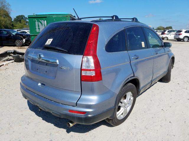 JHLRE4H75BC033999 - 2011 HONDA CR-V EXL SILVER photo 4