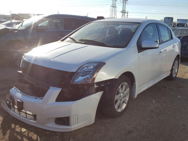 3N1AB6AP3AL691318 - 2010 NISSAN SENTRA 2.0 WHITE photo 2