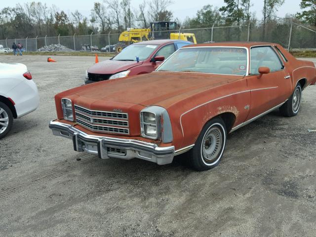 1H57V6B538240 - 1976 CHEVROLET MONTE CARL RED photo 2