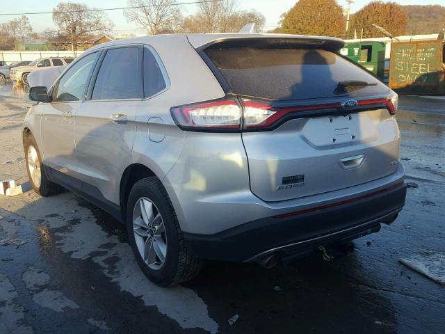 2FMPK3J8XGBB27941 - 2016 FORD EDGE SEL SILVER photo 3