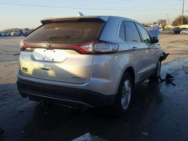 2FMPK3J8XGBB27941 - 2016 FORD EDGE SEL SILVER photo 4