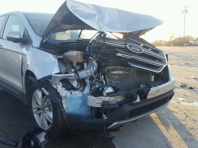 2FMPK3J8XGBB27941 - 2016 FORD EDGE SEL SILVER photo 9