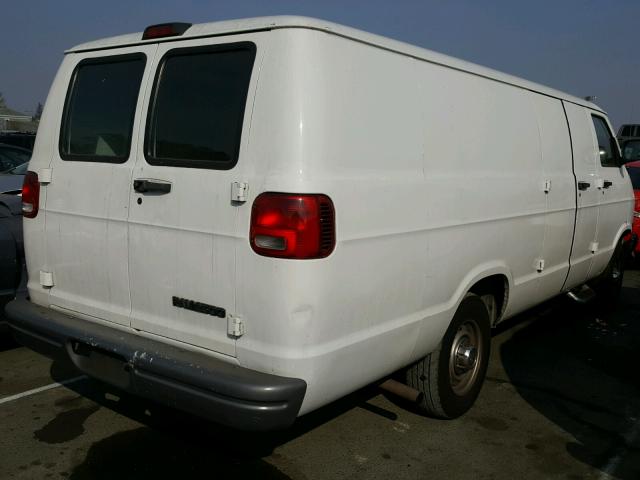 2B7JB21Y0YK168052 - 2000 DODGE RAM VAN B2 WHITE photo 4