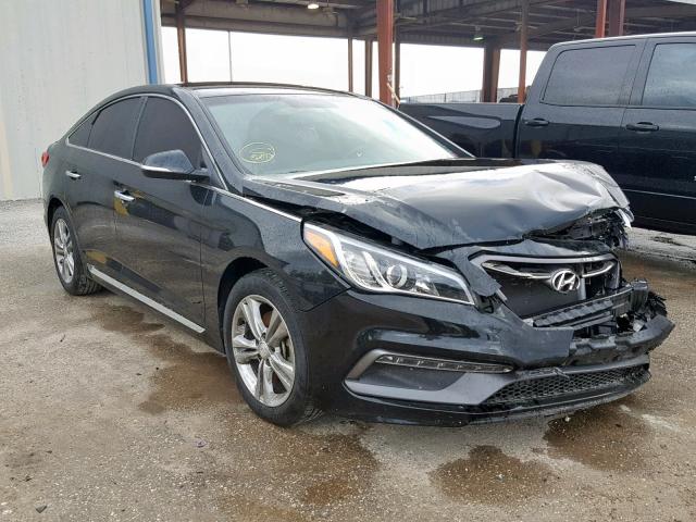 5NPE34AF2GH265958 - 2016 HYUNDAI SONATA SPO BLACK photo 1