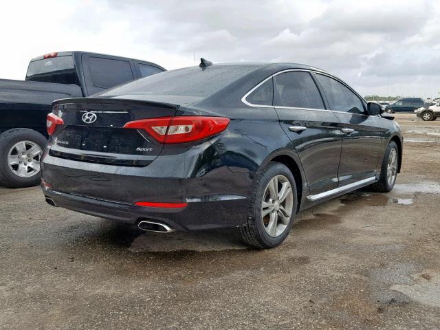 5NPE34AF2GH265958 - 2016 HYUNDAI SONATA SPO BLACK photo 4