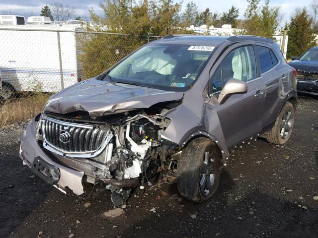 KL4CJBSB6DB174518 - 2013 BUICK ENCORE CON TAN photo 2