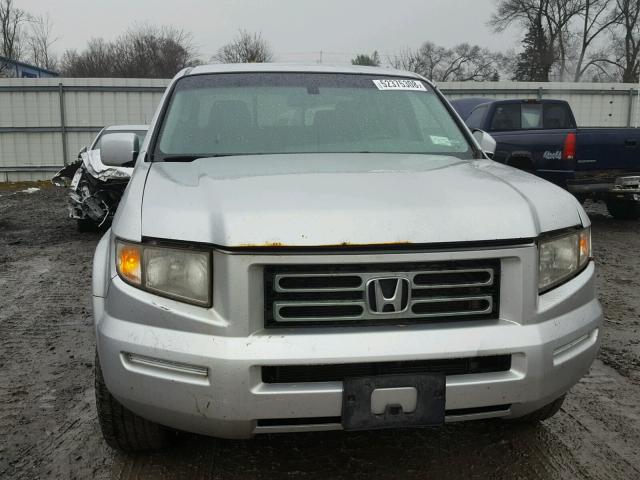 2HJYK16536H554896 - 2006 HONDA RIDGELINE SILVER photo 9