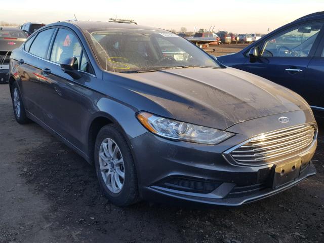 3FA6P0G7XHR250808 - 2017 FORD FUSION S GRAY photo 1