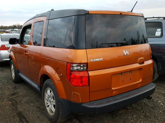 5J6YH187X7L005616 - 2007 HONDA ELEMENT EX ORANGE photo 3