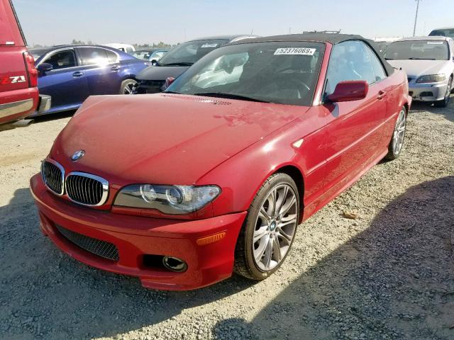 WBABW534X5PJ97077 - 2005 BMW 330 CI RED photo 2