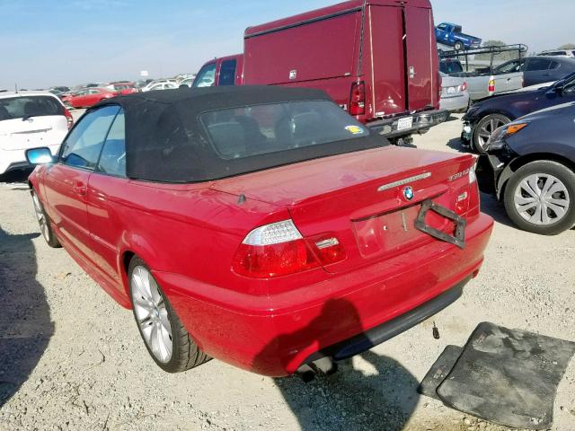 WBABW534X5PJ97077 - 2005 BMW 330 CI RED photo 3