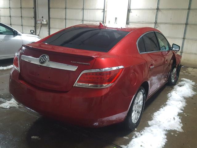 1G4GD5ERXCF333469 - 2012 BUICK LACROSSE P BURGUNDY photo 4