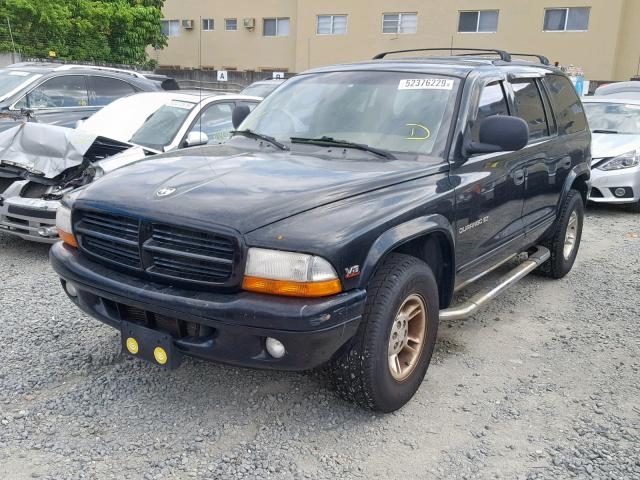 1B4HR28Z0XF689291 - 1999 DODGE DURANGO BLACK photo 2