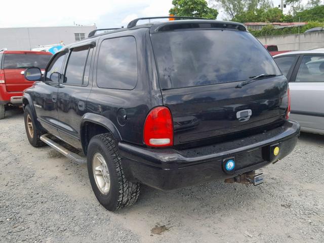 1B4HR28Z0XF689291 - 1999 DODGE DURANGO BLACK photo 3