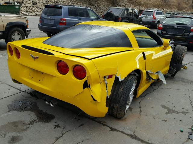 1G1YY26EX65112738 - 2006 CHEVROLET CORVETTE Z YELLOW photo 4