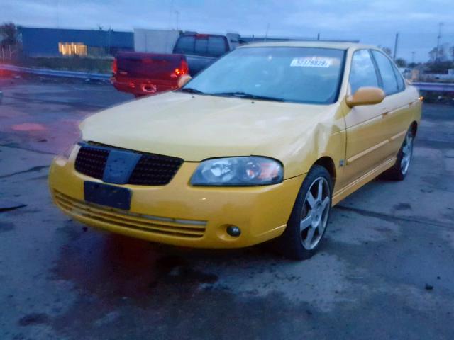 3N1AB51D14L731383 - 2004 NISSAN SENTRA SE- YELLOW photo 2