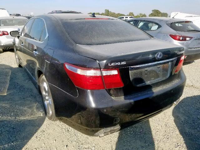 JTHDU46F985005767 - 2008 LEXUS LS 600HL BLACK photo 3