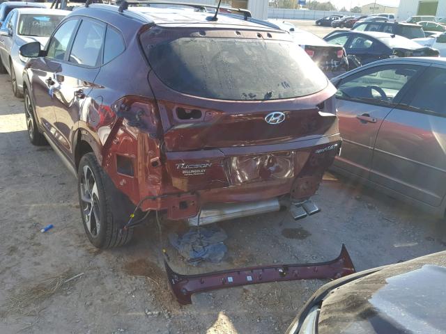 KM8J33A21HU273722 - 2017 HYUNDAI TUCSON LIM RED photo 9