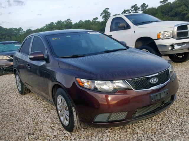 KNAFU4A29A5850149 - 2010 KIA FORTE EX MAROON photo 1