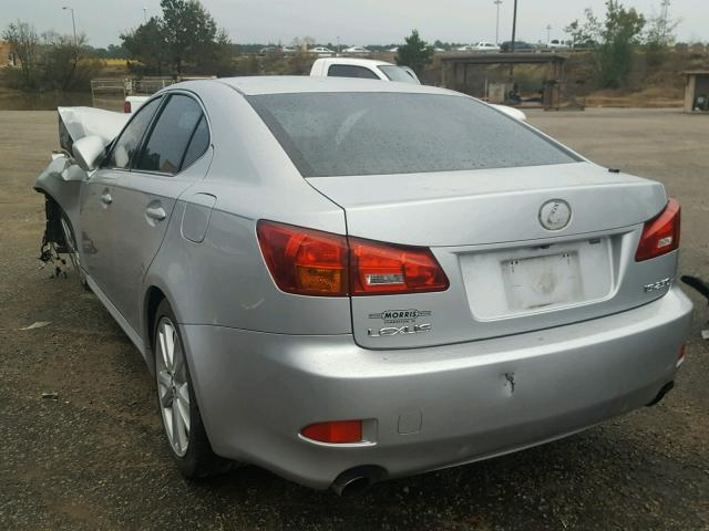 JTHBK262865012866 - 2006 LEXUS IS 250 SILVER photo 3