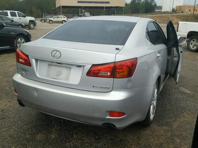 JTHBK262865012866 - 2006 LEXUS IS 250 SILVER photo 4